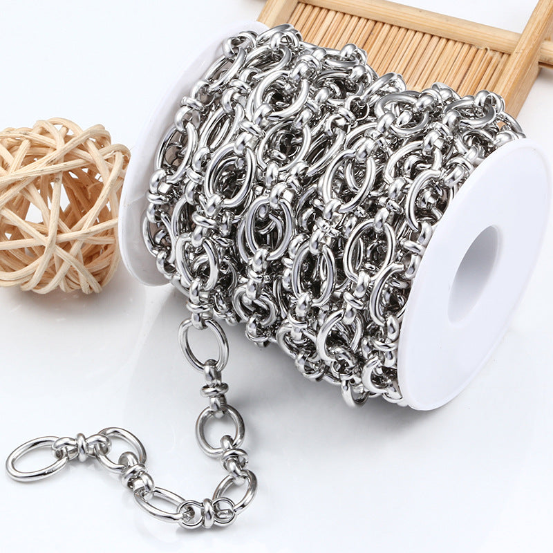 Wholesale Stainless Steel Handmade Chain Knot Chain DIY Jewelry Matching Chain Pants Chain Necklace Bracelet